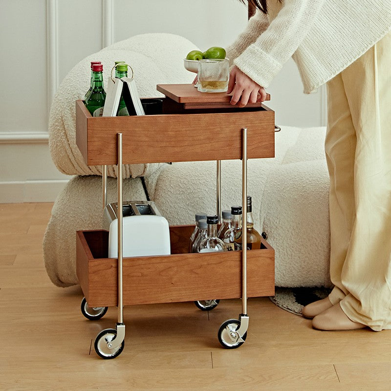 The Walnut Leisure Serving Cart